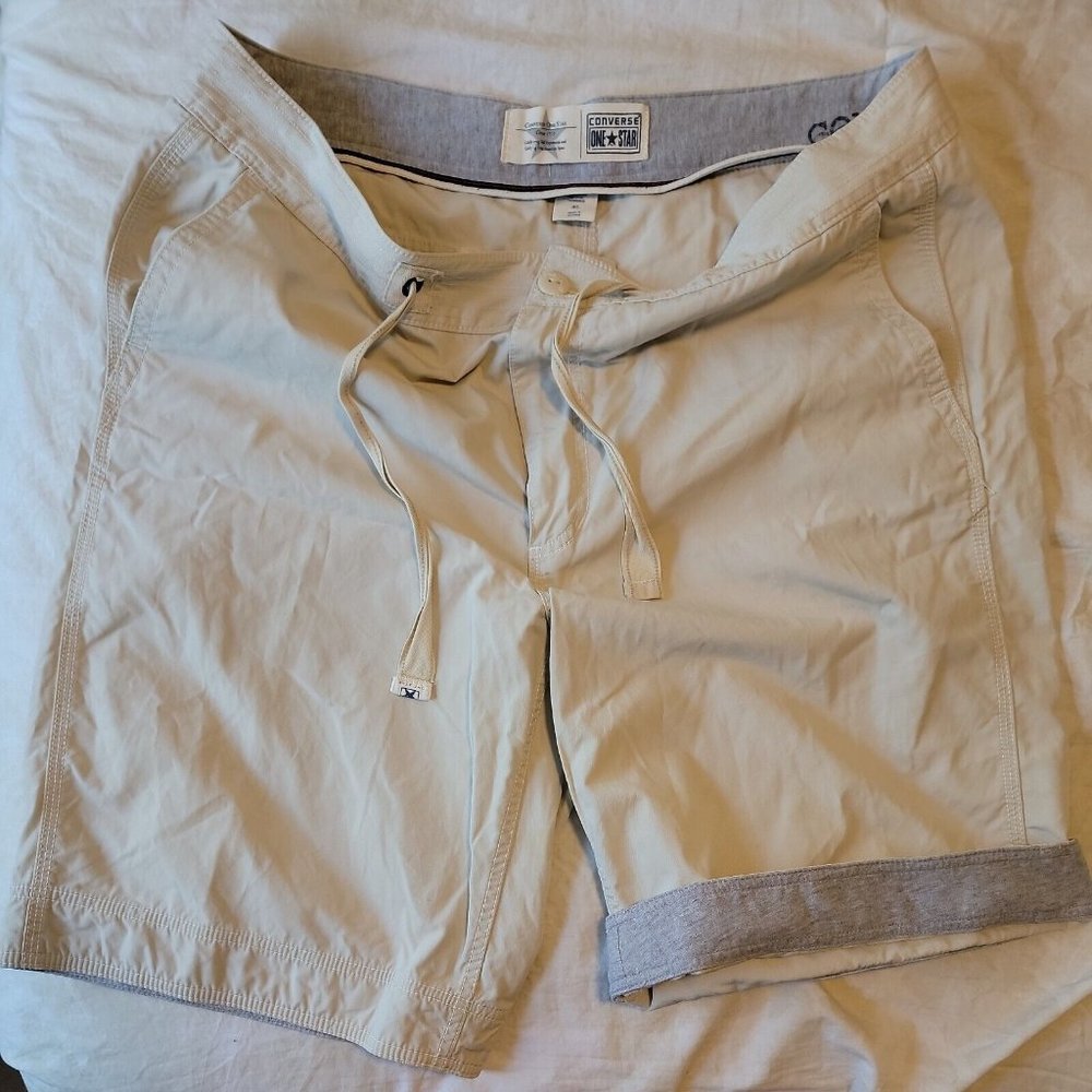 Converse One Star Men’s Boardwalk Shorts Light Khaki Size 40
